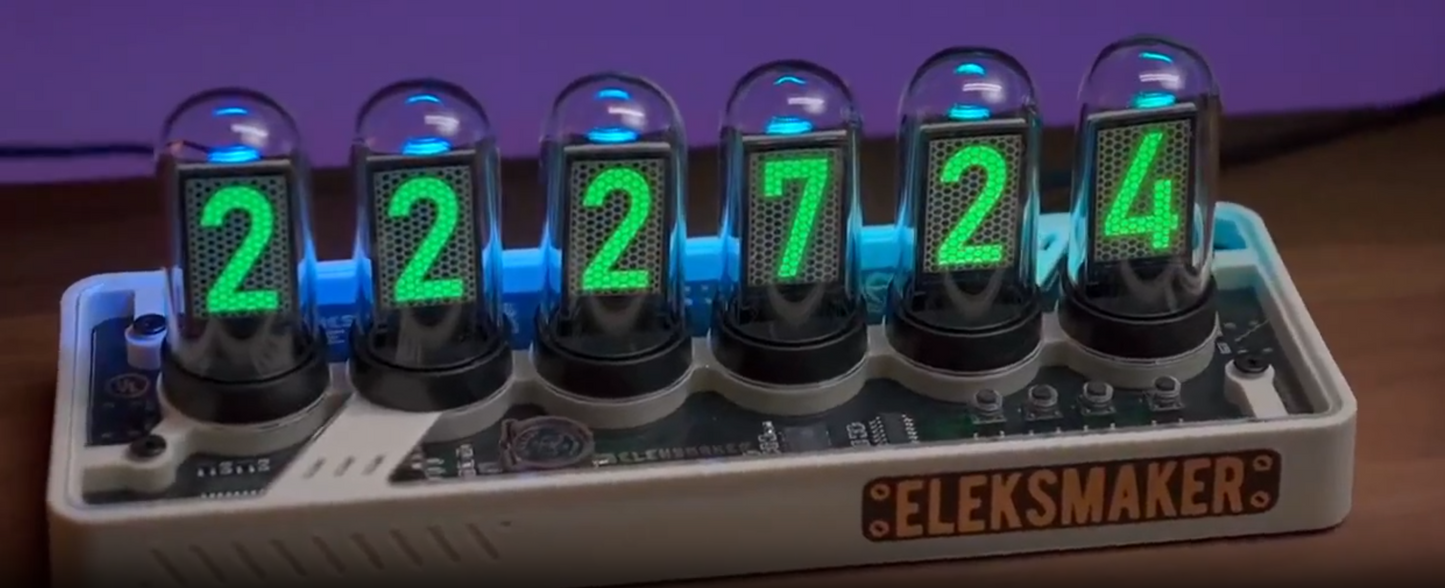 EleksMaker EleksTube IPS PR1 PR2  6-Bit IPS Retro Glows Analog Nixie Tube elekstube clock